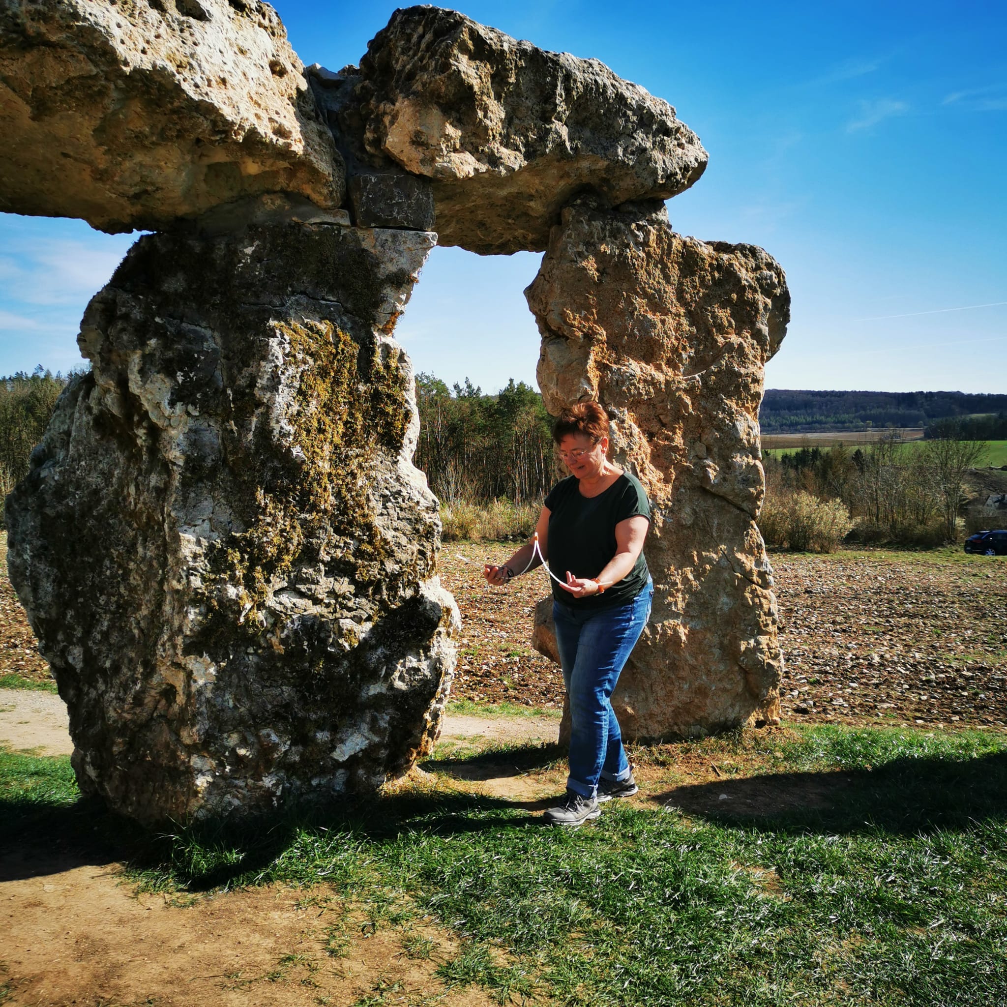 Rutengehen mit Wünschelrute
